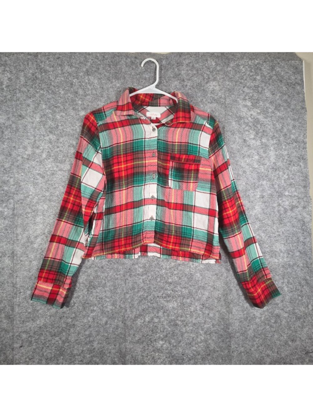 Target Colsie Plaid  Lounge Pajama  Top Size Small
